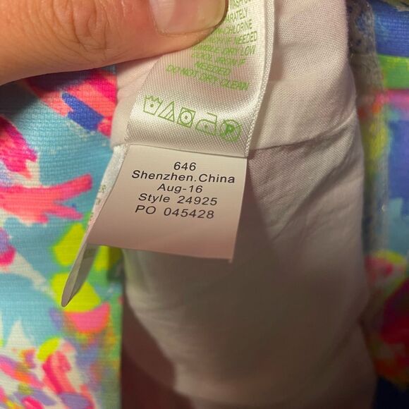 Lilly Pulitzer Fallon Shift Palm Beach Coral Size 4 - Picture 7 of 7